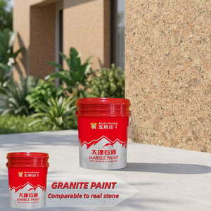 Peinture acrylique effet granit Wufushan, très vendue, pour murs extérieurs, revêtement liquide texturé pour murs, application par pulvérisation - Product Image 4