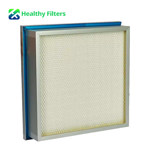 Gel Seal Deep Pleat Panel Air Filter Super Fine Fiberglass Filter Paper for Cleanroom HVAC