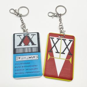 Anime Hunter X Hunter carte de licence porte-clés <span class=keywords><strong>Hisoka</strong></span> Kurapika Killua Zoldyck PVC porte-clés pendentif <span class=keywords><strong>Cosplay</strong></span> accessoire cadeaux - Product Image 3