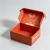 Boîte d'expédition en kraft personnalisée, boîte en carton couleur pour vêtements, petite boîte d'expédition en carton pour colis, emballage pour petites entreprises