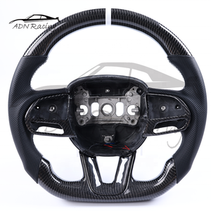 Accesorios Interiores de Fibra de Carbono en Forma de Corazón, Volante para <span class=keywords><strong>Dodge</strong></span> Challenger <span class=keywords><strong>Charger</strong></span> 2015+ - Product Image 4