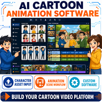 Software Personalizado para Crear Videos de Animación de Dibujos Animados con IA, con Escenas de Historia Editables