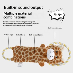 Juguetes de Peluche Personalizados para Perros, Sin Relleno, Diseño de Zebra y Elefante, Duraderos, de Lujo, Interactivos, con Sonido, para Masticar - Product Image 2
