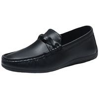 Mocassins pour hommes de style britannique, chaussures décontractées légères avec semelle intérieure en PU souple, respirantes, style décontracté, semelle souple pour l'été