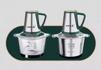 En stock : Hachoir électrique multifonctionnel 3L en verre pour manioc, igname et fufu, également broyeur à viande