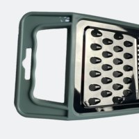 Handzame, milieuvriendelijke, moderne mini-rasp van roestvrij staal, keukengereedschap voor het snijden en raspen van fruit, groenten, radijsjes, wortelen, op maat gemaakt