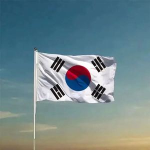 Promotional 68D National Country Polyester 90*150cm 3*5 Feet Korean <b>Flag</b> with 2 Grommets - Product Image 6