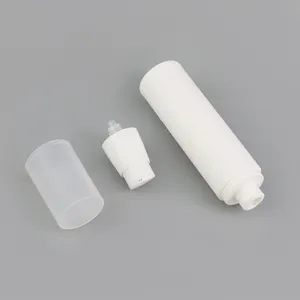 Refillable Plastic PP Matte Frosted Serum Cream Airless Pump Spray Atomizer Bottles 15ml 20ml 30ml 50ml 80ml 100ml