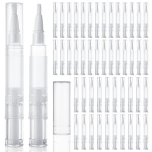 Vente en gros de flacons vides de 2 ml, 3 ml, 5 ml pour huile à cuticules et brillant à lèvres, avec bouchon à vis en plastique et applicateur pinceau, impression sérigraphique disponible - Product Image 1