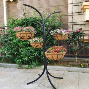Suspensions murales de cuisine en jute, paniers suspendus, petits paniers tressés en forme de goutte d'eau, pots en bambou pour plantes vides - Product Image 1