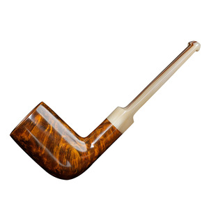 Muxiang Briarwood Pipe Bent Type 3mm Filter Tobacco Pipe For Men - Product Image 4