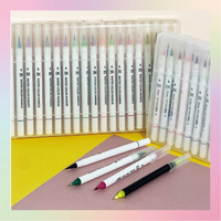 Bestationery Stylo Marqueur Artistique Lavable à Double Pointe pour Peinture Graffiti et Coloriage, Marqueurs d'Art à Double Pointe