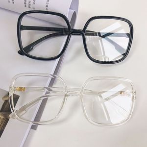 Lunettes anti-lumière bleue ZT à monture carrée, verres en résine plastique noire, verres plats, style coréen tendance, inspirées de l'Ins - Product Image 4