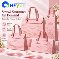 Sac cadeau en cuir recyclable de luxe avec fermeture à rabat, texture musculaire, pour artisanat et cadeaux (OEM)
