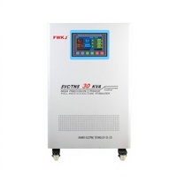 Régulateur de tension triphasé 30 KVA entièrement automatique avec contrôle par servomoteur à enroulement en cuivre SVC 50 Hz et écran LCD