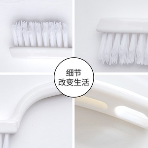 Household Crevice <b>Brush</b> White Nylon Bristles For Tile Grout And Stovetop Cleaning - Product Image 4