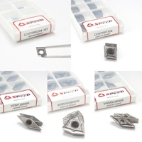 Plaquettes de tournage en carbure pour tour, lames en céramique métallique, outils de tournage PVD, haute résistance à l'usure, usinage APMT/CCMT/DCMT/VNGG/TNMG, finition élevée, OEM