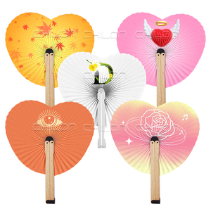 Quà Tặng Khuyến Mãi Tùy Chỉnh In Vòng Cầm Tay Fan Giấy Gấp Gỗ Tay Fan Hâm Mộ - Product Image 3