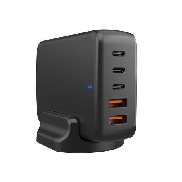 GaN ETL Approved 140W PD Mode 5-port Desktop Charging Station