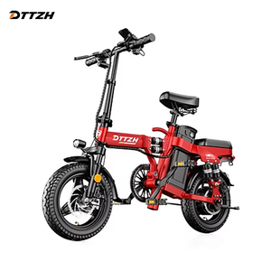 Vélo électrique pliable au lithium A12S 52V 25Ah, best-seller, 14 pouces, vitesse unique, freins à disque, acier au carbone, style mini, suspension - Product Image 1