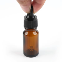 Flacons compte-gouttes en verre de bonne qualité de 10 ml, sérigraphiés, pour aromathérapie, gouttes pour les yeux, flacon de voyage pour liquides