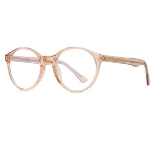 Lunettes de soleil à verres clairs, montures rondes rétro vintage de haute qualité en acétate, les montures optiques en acétate les plus populaires - Product Image 2