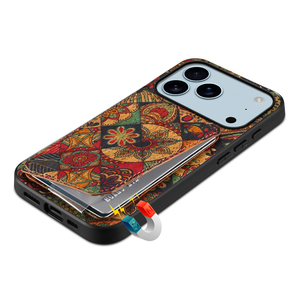 เคสโทรศัพท์ Denior Cork กันกระแทก พร้อมที่วางบัตรและขาตั้ง ใช้ได้กับ <span class=keywords><strong>Apple</strong></span> ซีรีส์ 17/16/15/14/13/12 - Product Image 3