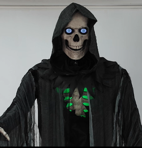Nuevo Esqueleto Gigante <span class=keywords><strong>de</strong></span> Halloween 2025 con Ojos LCD para Exteriores, Calavera Aterradora, Animatrónico <span class=keywords><strong>de</strong></span> Halloween - Product Image 4