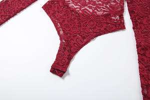 Tute Aderenti <span class=keywords><strong>Sexy</strong></span> da Donna con Parte Inferiore Abbinata, Completi Due Pezzi Bodycon, <span class=keywords><strong>Abbigliamento</strong></span> Femminile Seducente - Product Image 6