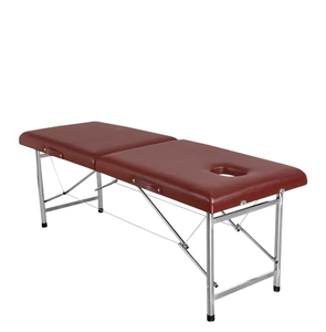 Purple High Quality Manual Folding Beauty Massage <b>Bed</b> With Customizable Colors Height Adjustable <b>Portable</b> Massage Table - Product Image 6