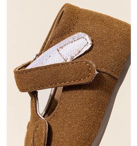 Chaussures plates Mary Jane pour bébés filles, chaussures non-épaisses pour les premiers pas, en cuir PU souple, type baskets pour berceau - Product Image 5