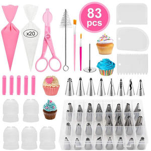 Kit de 86/85/83/1 Piezas para Decoración de Pasteles, Juego de Boquillas para Repostería, Herramienta para Hornear, Soporte Giratorio, Equipo - Product Image 3