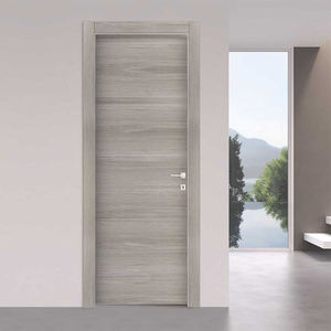 Puerta interior de madera marrón minimalista moderna de Venta caliente hecha a medida con diseño oculto para dormitorio baño directo de China - Product Image 1