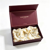 Boîte cadeau rigide magnétique avec logo personnalisé, doublure en satin, boîte en carton de qualité supérieure pour bijoux de mariage, cadeau haut de gamme, approvisionnement en gros