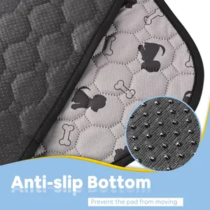 トップサプライヤーウォッシャブルペットトイレトレーニングパッド余分な吸収性の犬のマット犬のための再利用可能な子犬おしっこパッド - Product Image 4