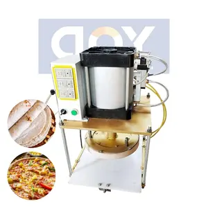Máquina para hacer corteza de pastel de ajuste de espesor Máquina para hacer pizza Naan Tortilla de forma redonda