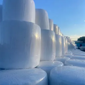 Film Silage Silage Wrap Film LLDPE bulat Roll Stretch Wrap Film untuk Silage transparan PE penuh jenis lembut