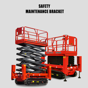 Plataforma elevadora eléctrica de 10 m de altura y 500 kg de capacidad, montada sobre orugas, para uso en interiores y exteriores. - Product Image 4