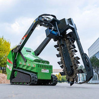 Loader Mini Skid Steer CE/EPA Langsung dari Pabrik dengan Bucket Trencher, Compact Track Loader Harga Grosir untuk Pekerjaan Kebun