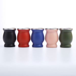 XH SST1002 Curved Stainless Steel <b>Mug</b> 8oz Vacuum Insulated Wine Coffee Vessel - Product Image 2