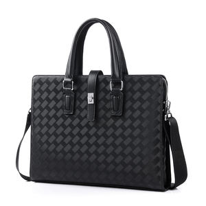 Maletín de Cuero PU Grande para <span class=keywords><strong>Hombre</strong></span>, Estilo Ejecutivo, para Computadora Portátil, Personalizable - Product Image 1