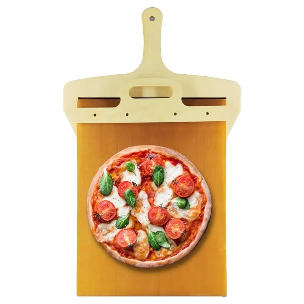 गर्म बिक्री बेकिंग लकड़ी पिज़्ज़ा कटर पैडल सब्जी फल काटने वाले सब्जी फल काटने वाले पिज़्ज़ा उपकरण
