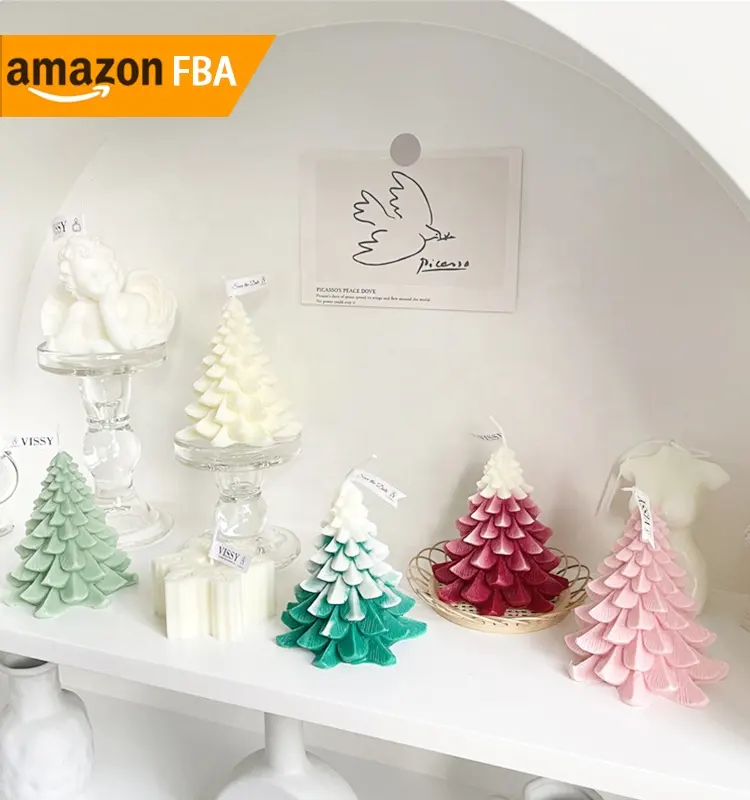 Produits tendance 2024 Nouveautés Bougies d'arbre de Noël artisanales 7 Typs Autres décorations de Noël