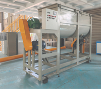 Mélangeur à ruban horizontal poudre alimentaire sel farine haricots mélangeur d'épices avec convoyeur à vis mélange Machine à emballer 100L ~ 20000L