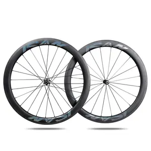 25mm width 50mm clincher tubeless ready carbon bicycle road wheels free shipping cost to Spain