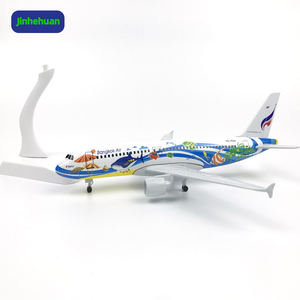 طائرة Bajkok A320 بمقياس 20 طائرة طائرة صغيرة لجمع هدية أعمال يدوية معدنية لتزيين الهواء - Product Image 2