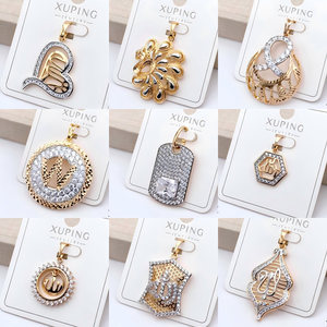 Collezione di Ciondoli Animali XUPING, Charms Placcati in Oro 18K con Zirconi a Forma di Delfino, Drago ed Elefante, Vendita all'Ingrosso - Product Image 3