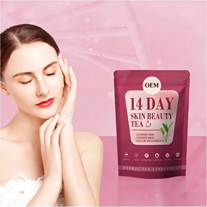 Té de Belleza para la Piel OEM de 14 Días, Hidratante, Luminoso, Rico en Antioxidantes, con Angelica, Rosa, Ginseng y Bardana, Natural, Vegano, Orgánico, USDA, en Caja, 14 Unidades - Product Image 2