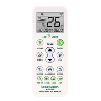 Control Remoto Universal para Automatización del Hogar Inteligente K-2028E, con Teclado de Silicona de Código Fijo, Cuerpo de Plástico, Alcance de 20m y 13 Botones