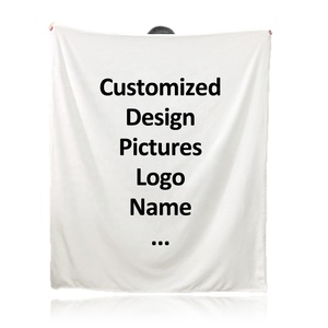 Tùy Chỉnh Monogram Ném Chăn Nhà Sản Xuất OEM Cá Nhân 3D Hình Ảnh Thăng Hoa Logo Tên Lông Cừu In Tùy Chỉnh Chăn - Product Image 1